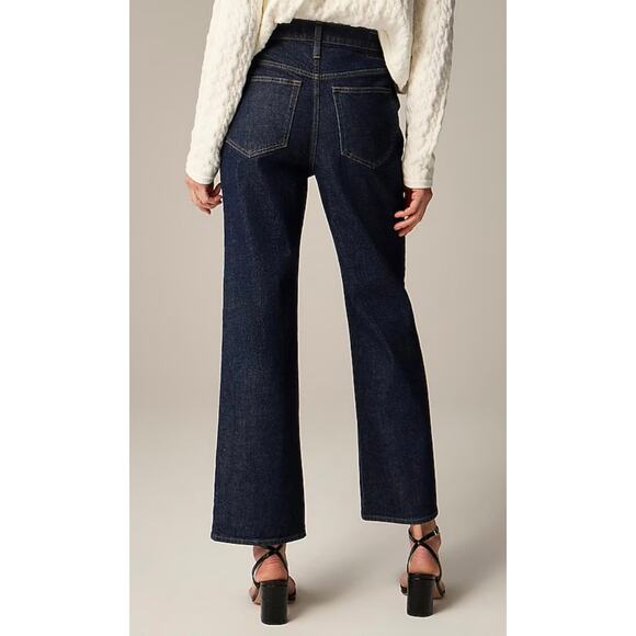 J. Crew Plus ‘96 Slim-Wide Leg in Resin Rinse Jean Size 32 - Picture 4 of 9